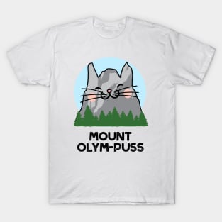 Mount Olym-puss Funny Kitty Cat Mountain Pun T-Shirt